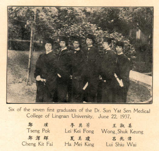 文件:First Graduates SYS College Lingnan U.jpg