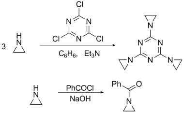 吖丙啶的取代反应